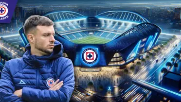 Martín Anselmi en el nuevo estadio Azul (Fuente: El Universo)