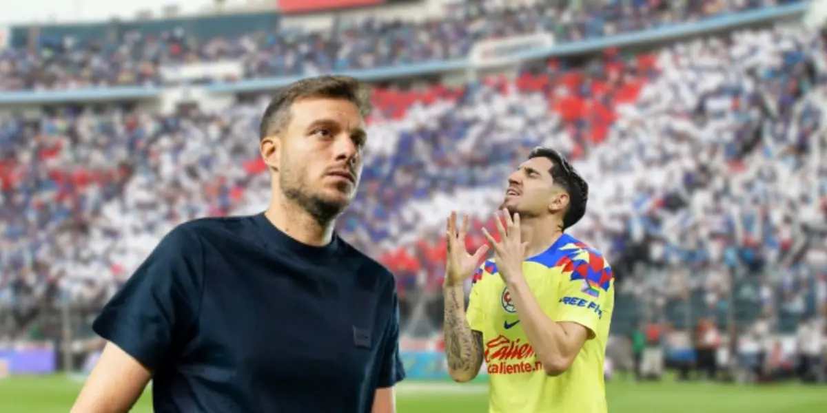 Martín Anselmi previo a un partido de Liga MX con Cruz Azul en el Clausura 2024