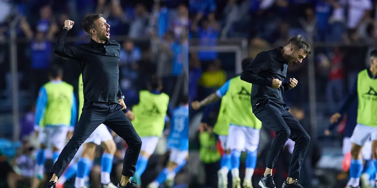 Martín Anselmi realizó efusivo festejo que puede costarle caro / Foto: MexSport