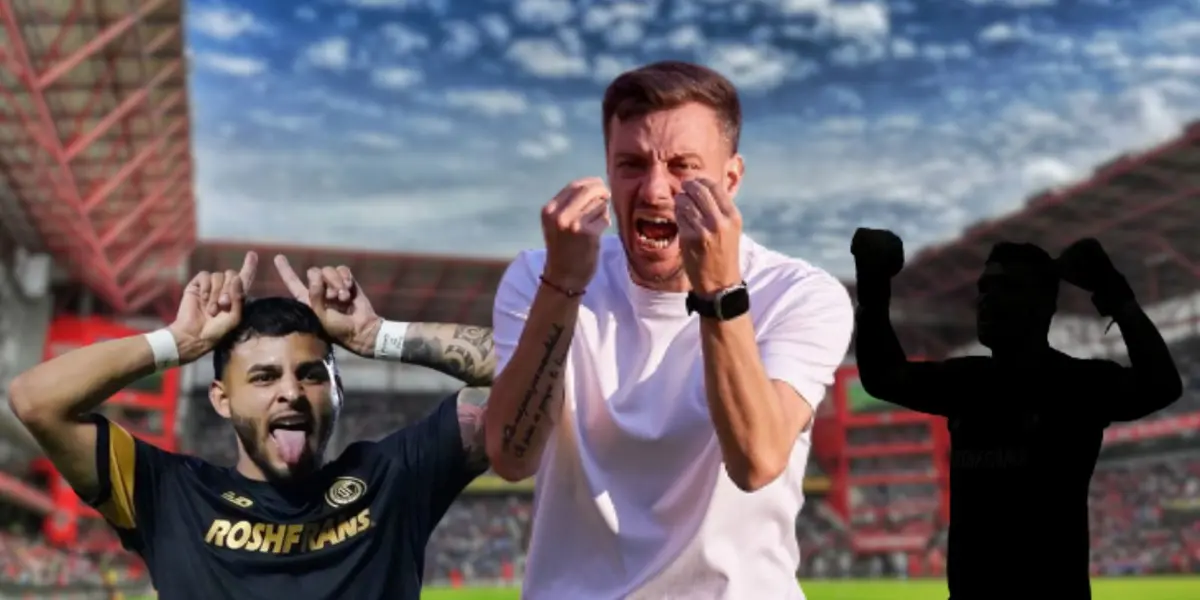 Martín Anselmi regañando a sus jugadores durante un partido del Clausura 2024