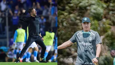 Martín Anselmi y Efraín Juárez han recibido distintas sanciones por celebraciones polémicas | Foto: MexSport y Atlético Nacional
