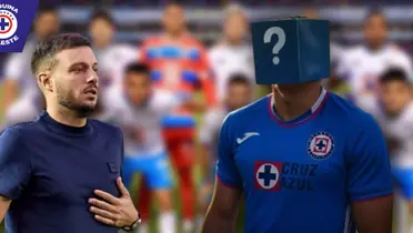 Martín Anselmi y jugador desconocido (Fuente: MEXSPORT / GROK)