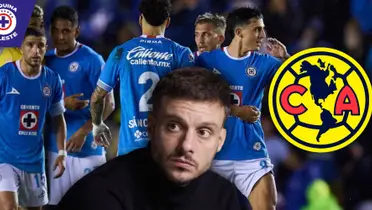 Martín Anselmi y jugadores de Cruz Azul (Fuente: MEXSPORT)