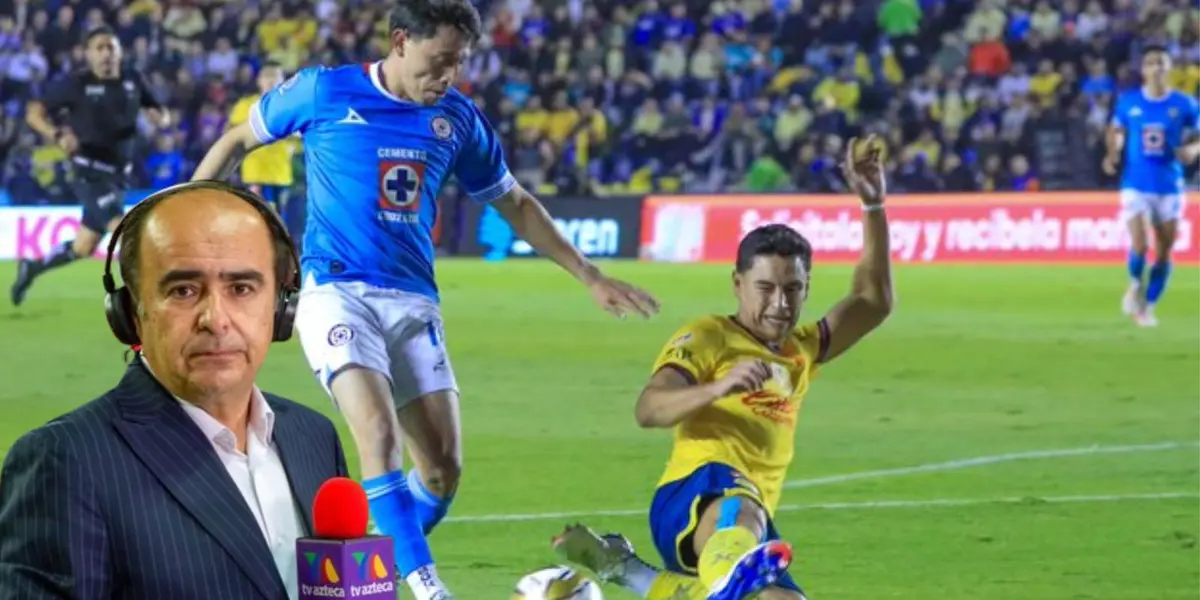 Medrano en el américa vs Cruz Azul/FOTO: x Cruz Azul