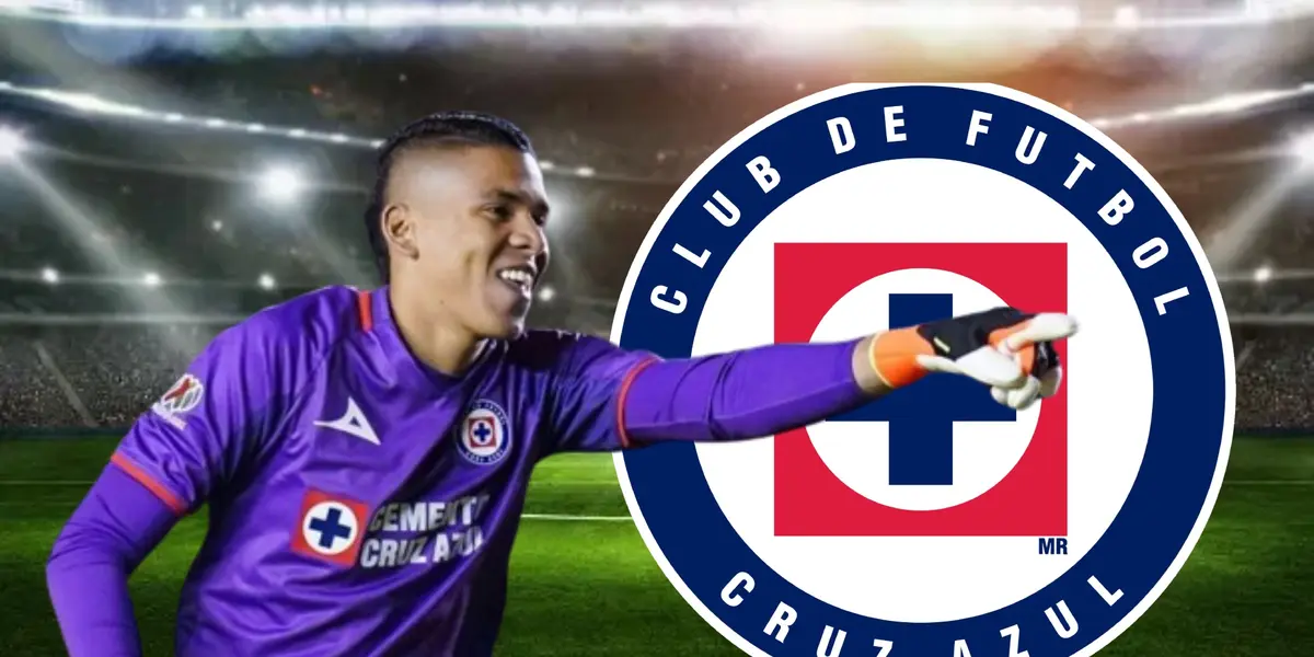 Mier junto al escudo de Cruz Azul/FOTO La Máquina Celeste