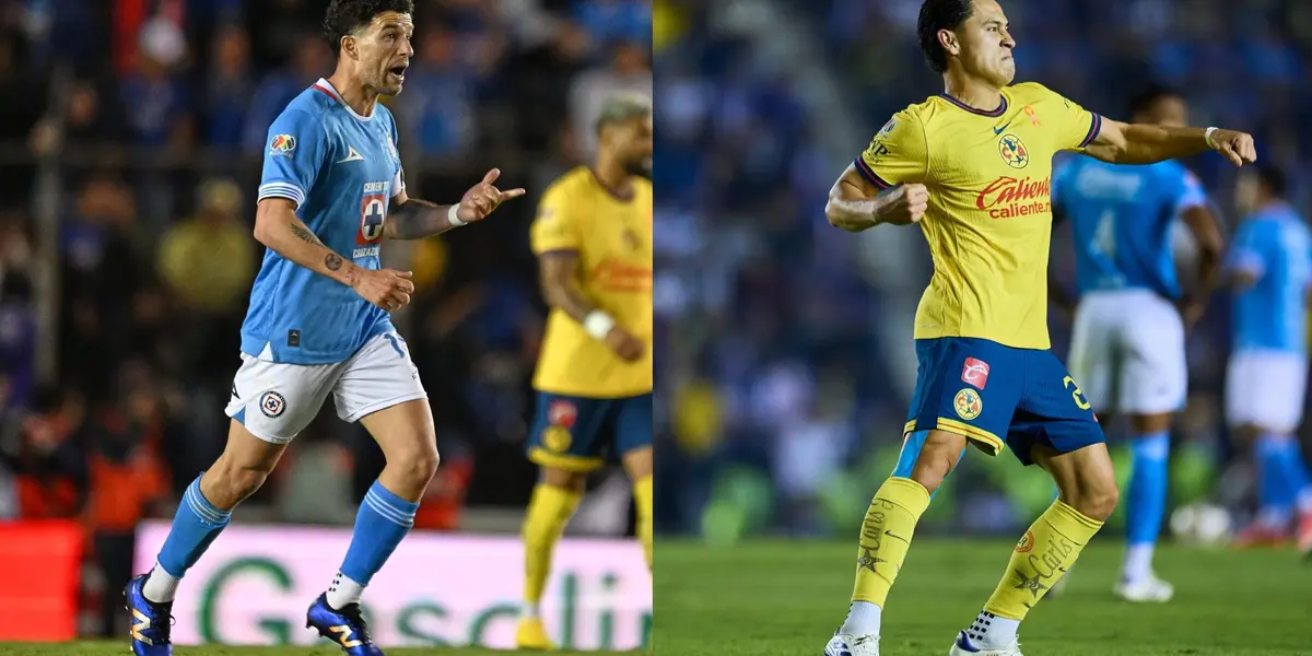 Nacho Rivero y Ramón Juárez pelearon en el Cruz Azul vs América | Foto: MexSport