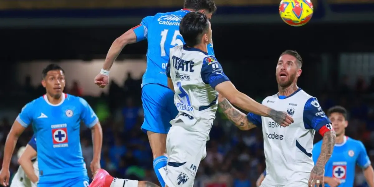 Nacho Rivero y su gol ante Rayados - Foto: X (@CruzAzul)