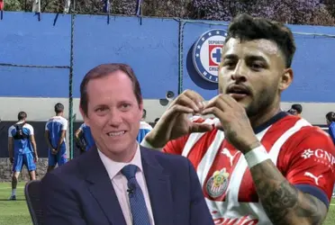 Nuevamente el comentarista arremete con lo que es la posibilidad de que Alexis Vega llegue a Cruz Azul, no le gusta nada.
