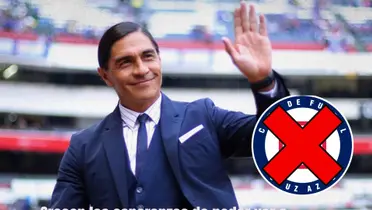 Paco Palencia, con logo de Cruz Azul rayado/FOTO La Máquina Celeste