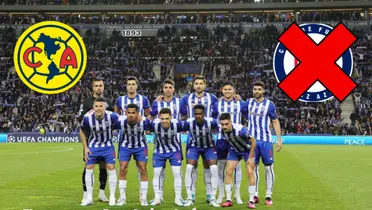 Porto 2024, logos de América y Cruz Azul