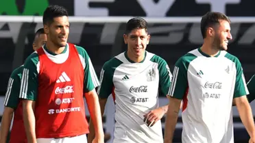 Raúl Jiménez, Edson Álvarez y Santiago Giménez - Foto: Mexsport