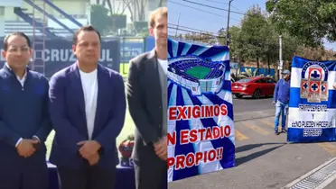 Reclamos de la afición a la directiva.