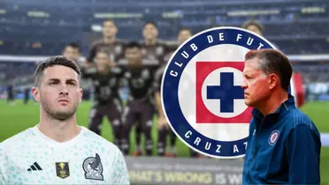 Ricardo Peláez mientras observaba un entrenamiento de Cruz Azul