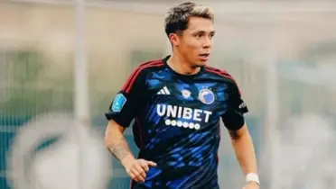 Rodrigo Huescas con el Copenhague - Foto: X