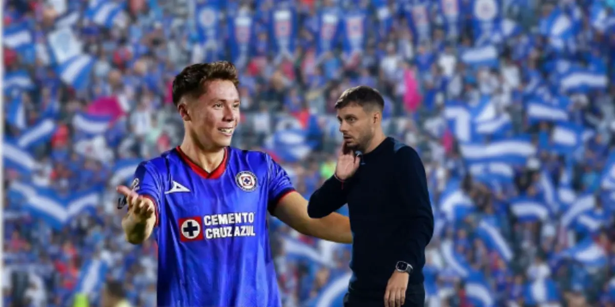 Rodrigo Huescas durante un partido del Clausura 2024 con el uniforme de Cruz Azul