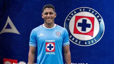 Romo, fondo de la jersey de Cruz Azul
