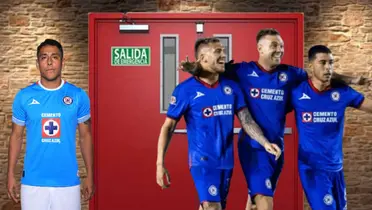 Romo y jugadores de Cruz Azul en la puerta/FOTO: Cruz Azul