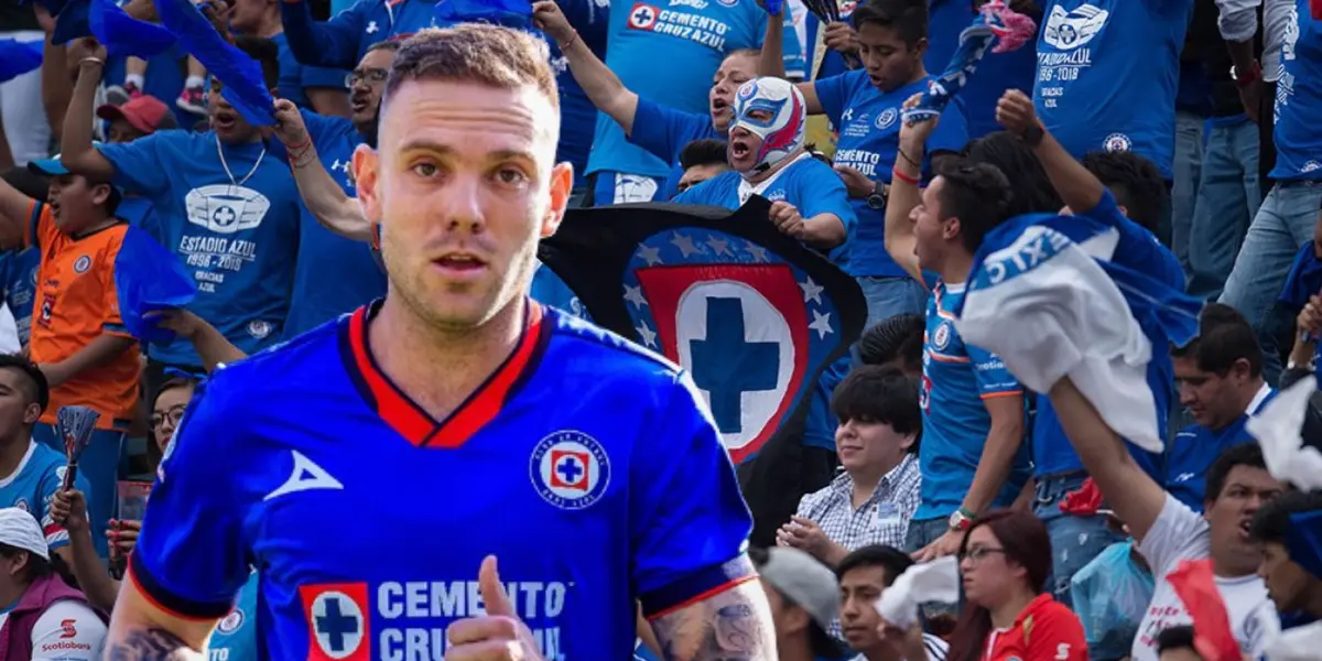 Rotondi con la afición de Cruz Azul/FOTO La Máquina Celeste