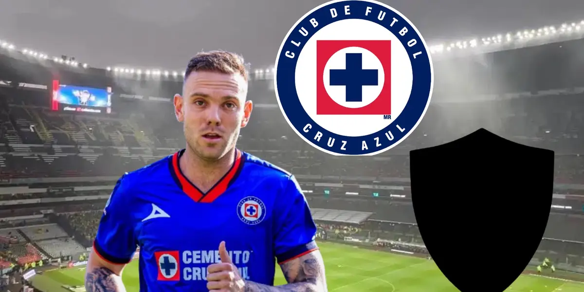 Rotondi en el Estadio Azteca, escudos de Cruz Azul y equipo oculto/La Máquina Celeste