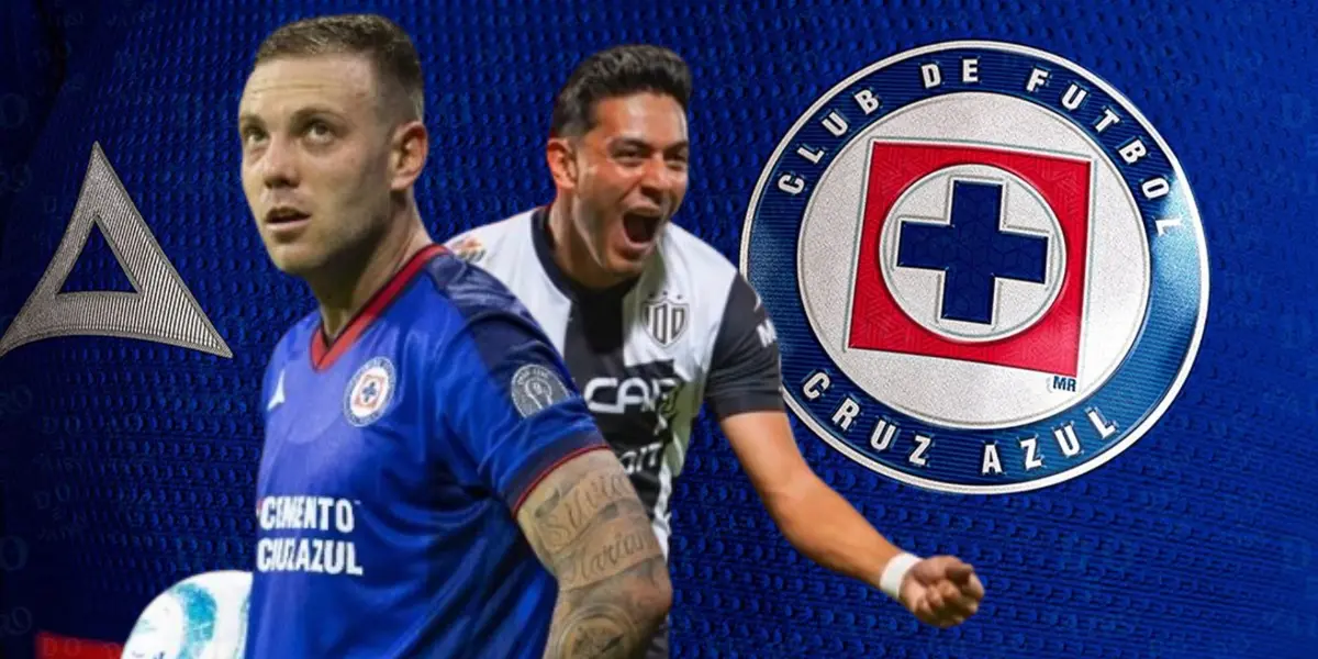 Rotondi y Monreal, de fondo jersey de Cruz Azul