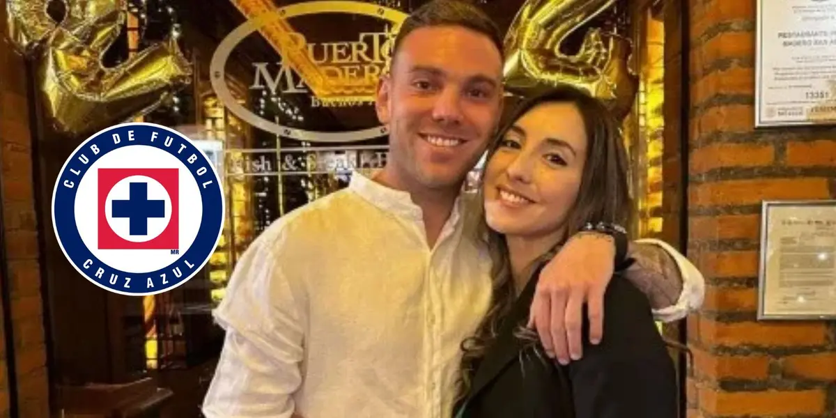 Rotondi y su esposa de Cruz Azul/FOTO: Esatdio Deportes