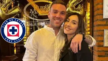 Rotondi y su esposa de Cruz Azul/FOTO: Esatdio Deportes