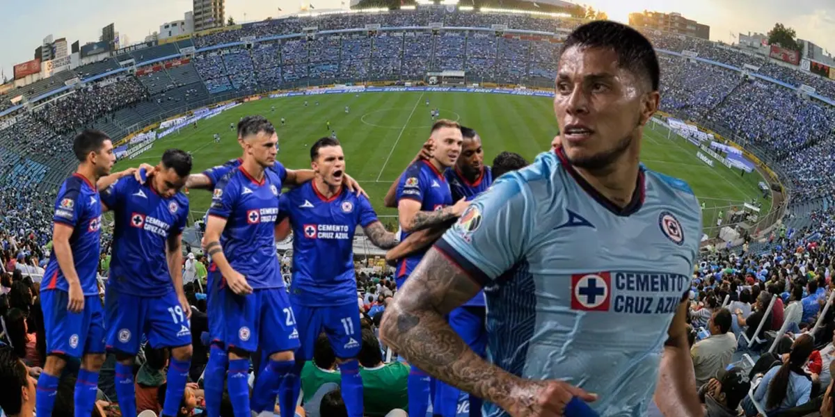 Salcedo, junto al equipo de Cruz Azul/FOTO La Máquina Celeste
