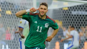 Santi Giménez con la Selección Mexicana - Foto: Mexsport