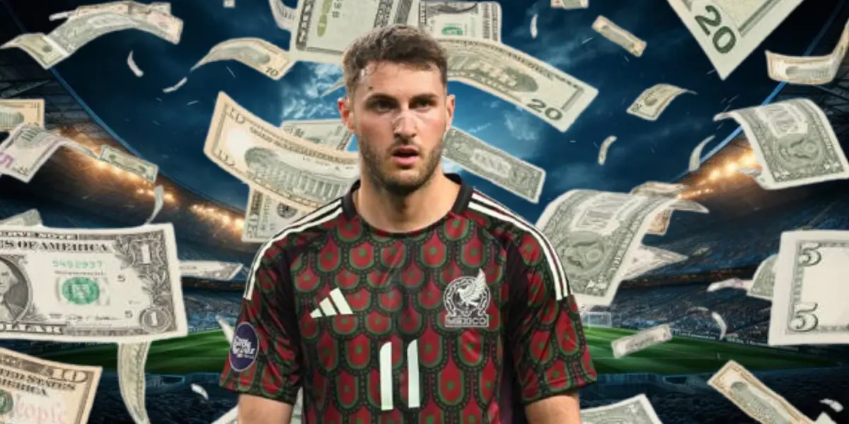 Santi Giménez y de fondo miles de dólares/La Máquina Celeste