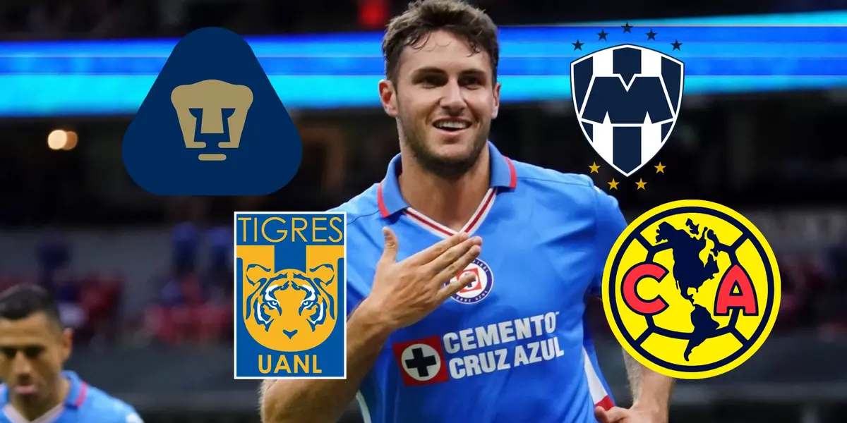 Santiago Giménez en Cruz Azul (Fuente: ESPN)
