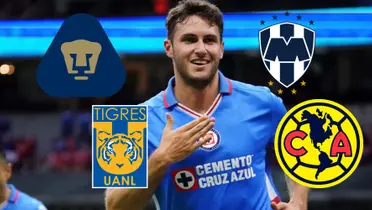 Santiago Giménez en Cruz Azul (Fuente: ESPN)
