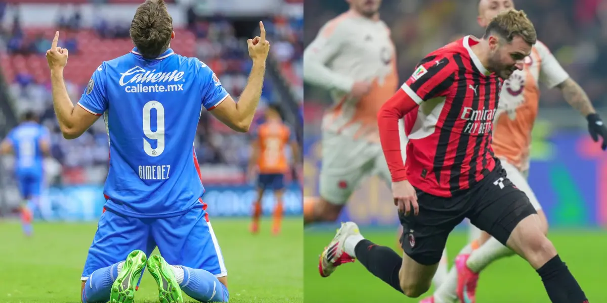 Santiago Giménez en Cruz Azul y Milan.