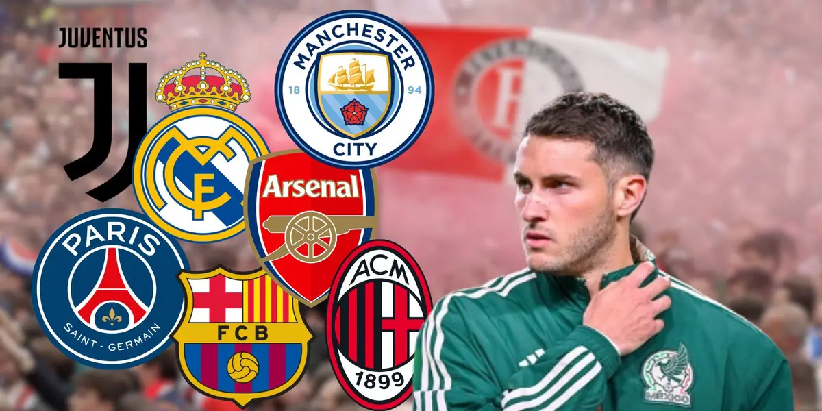 Santiago Giménez en la previa a disputar un encuentro con la Selección Mexicana