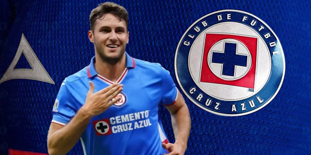 Santiago Giménez, jersey de Cruz Azul/FOTO La Máquina Celeste