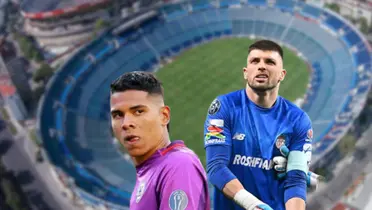 Tiago Volpi durante un partido de Liga MX con Toluca en el Clausura 2024