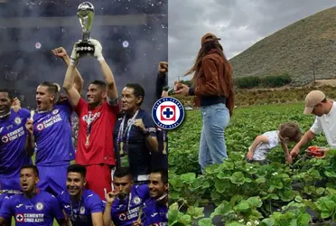 Tras festejar el título de La Máquina Celeste en el Clausura 2021, hoy recoge fresas.