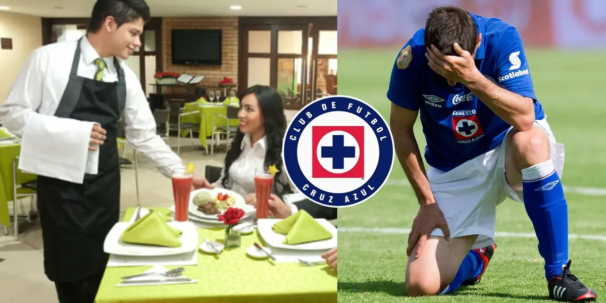 Uno de los jugadores que pintaba para ser grandes cosas en Cruz Azul fracasó y ahora atiende en un restaurante