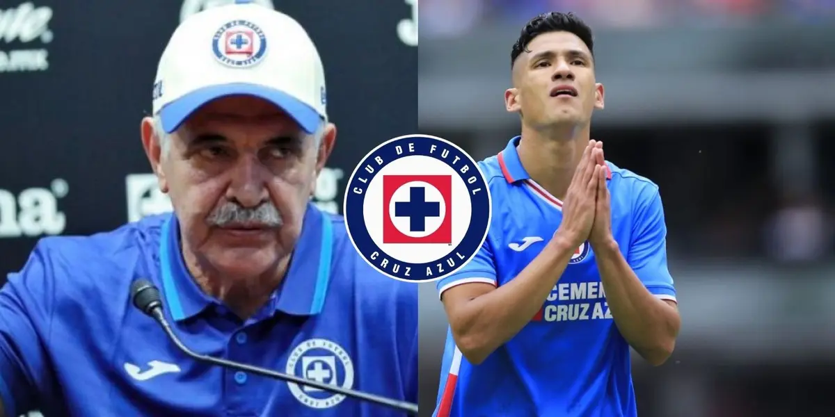 Uriel Antuna anotó el gol de la ventaja en el primer tiempo de Cruz Azul, pero Ricardo Ferretti decidió sacarlo del terreno de juego