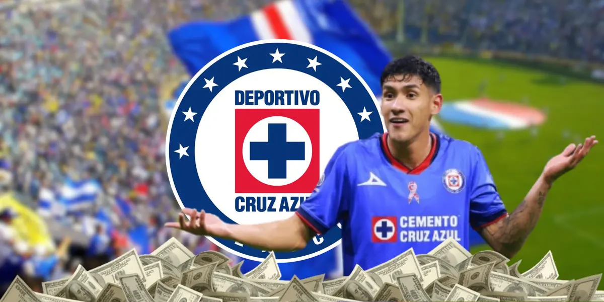 Uriel Antuna durante un partido de Liga MX con Cruz Azul | Foto: El Futbolero México