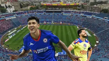 Uriel Antuna y Henry Martin de fondo el Estadio de los Deportes