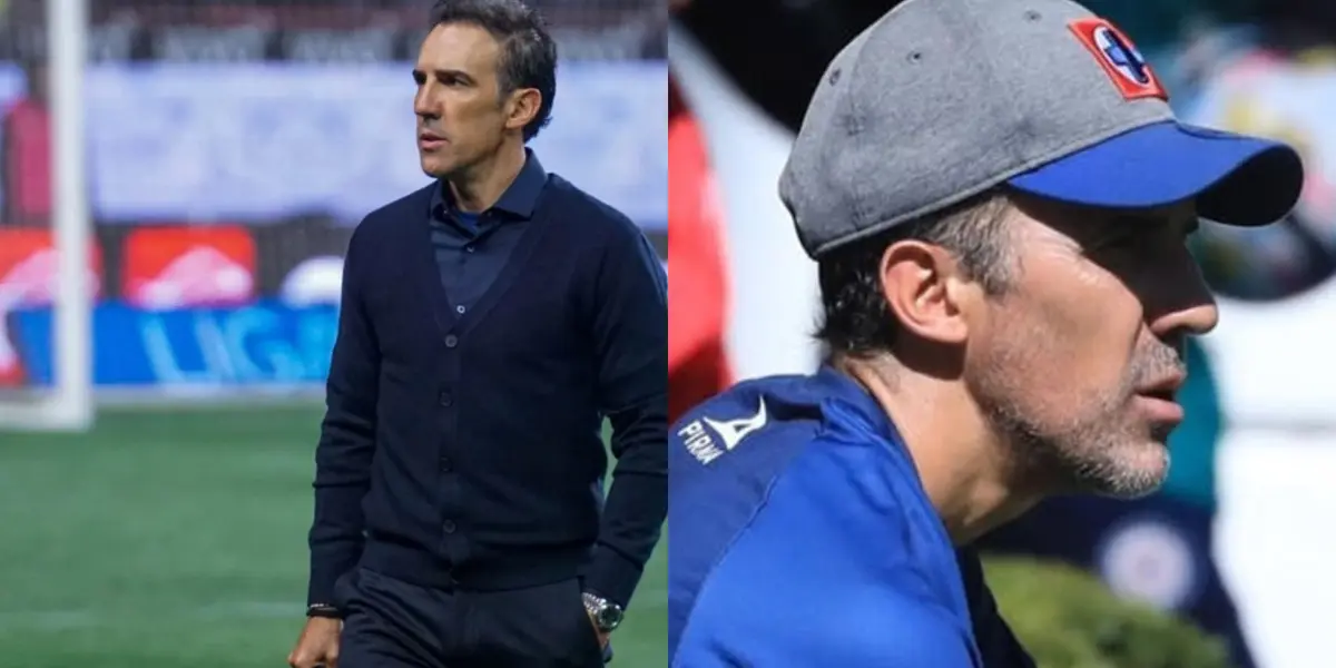 Vicente Sánchez, actual entrenador de Cruz Azul.