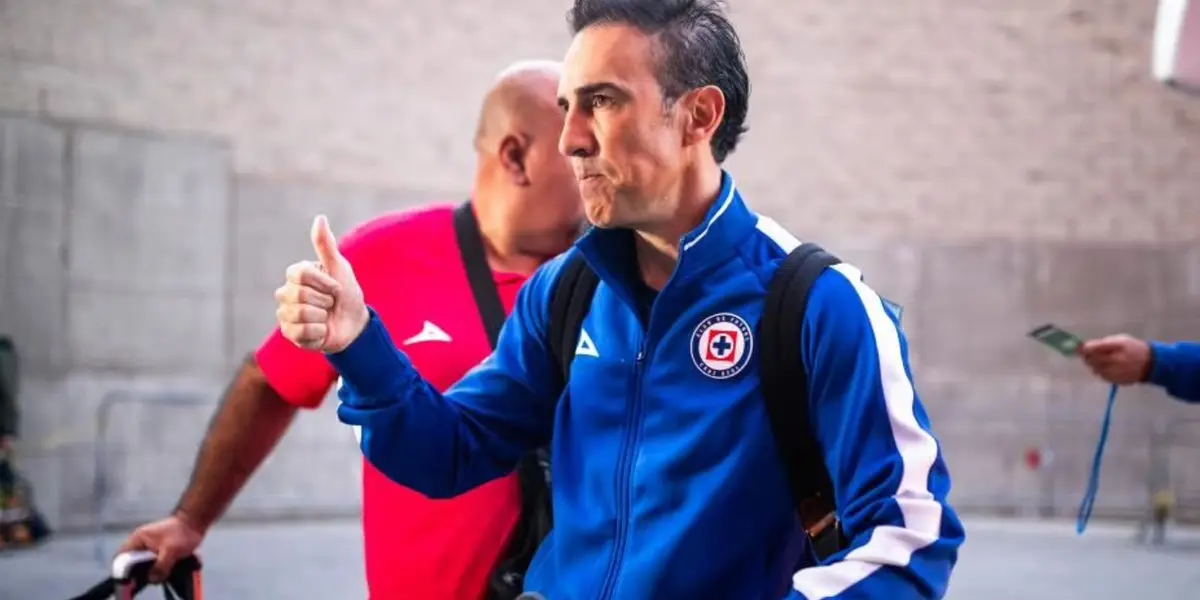 Vicente Sánchez, DT de Cruz Azul - Foto: Captura de pantalla
