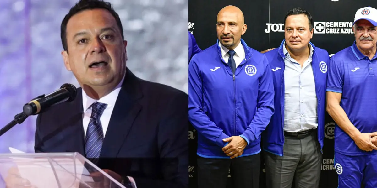 Víctor Velázquez, actual presidente de Cruz Azul.