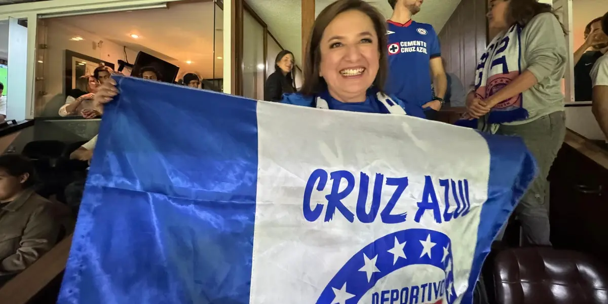 Xóchitl Gálvez, fan de Cruz Azul - Foto: Captura de pantalla