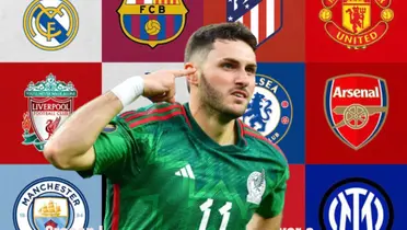 Santiago Giménez de fondo grandes equipos europeos